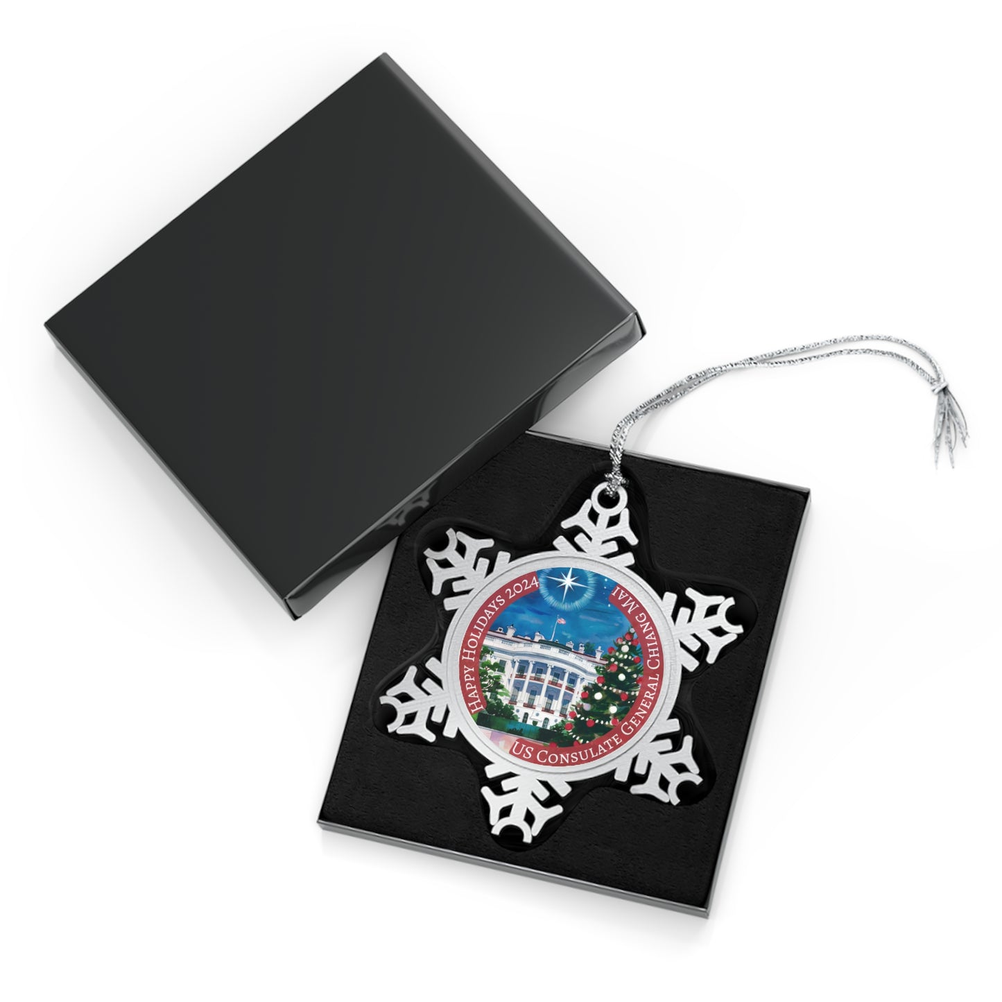 Pewter Snowflake Holiday Ornament, 2024: Chiang Mai