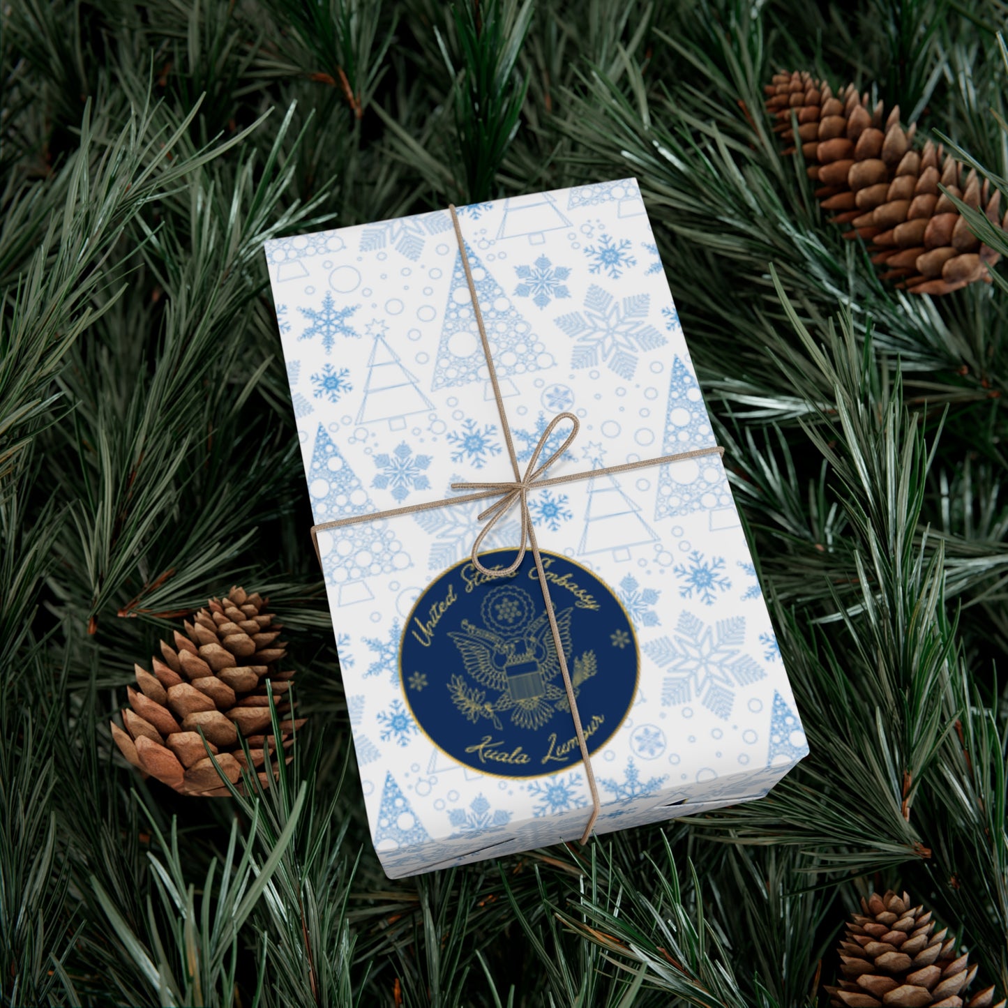 Holiday Gift Wrapping Paper: Kuala Lumpur