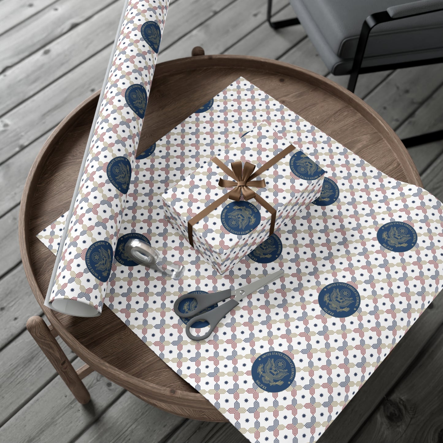 Geometric Gift Wrap Paper: Halifax