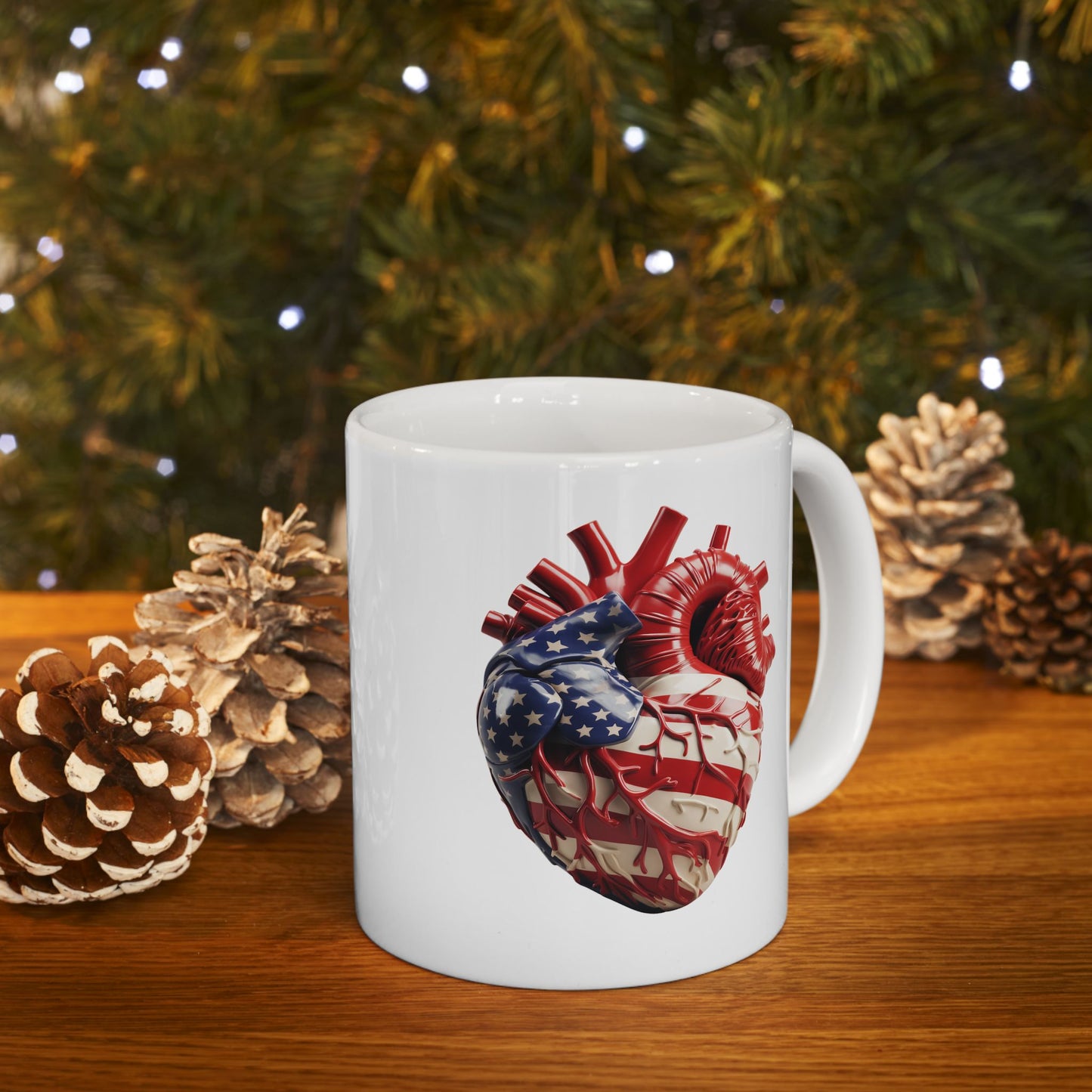 Heart of a Patriot Mug: Global