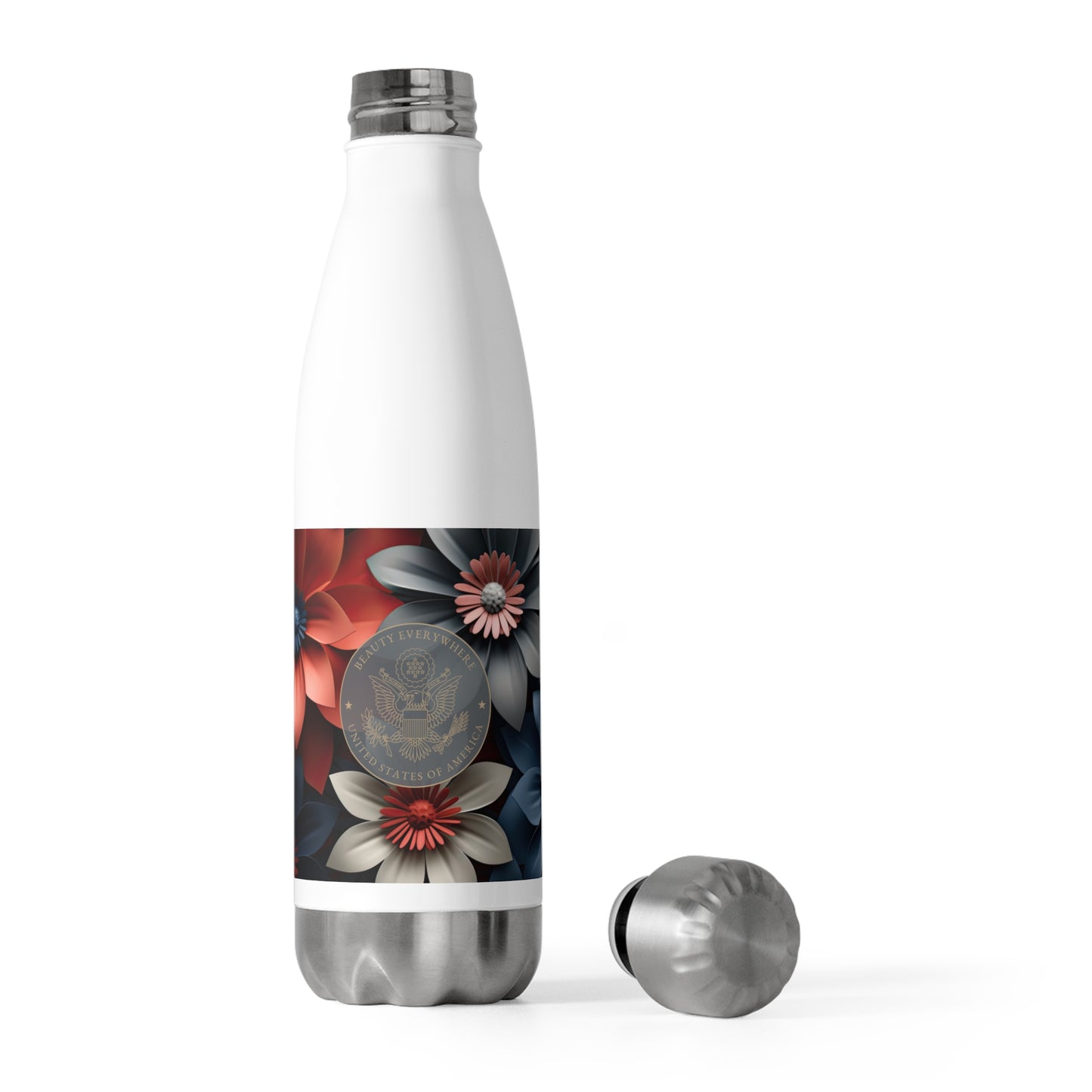 3D Beauty Blooming Stainless Steel Bottle: Global