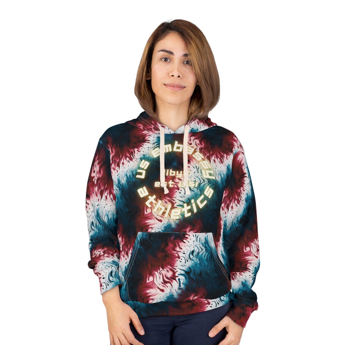 Embassy Athletics, Pullover Hoodie: Libya