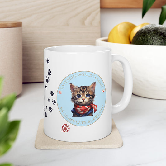 Cattache Mug, Tabby: Auckland