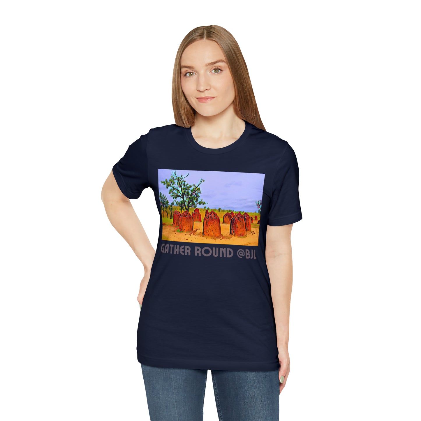 Comfy Short Sleeve Fun T-Shirt: Banjul