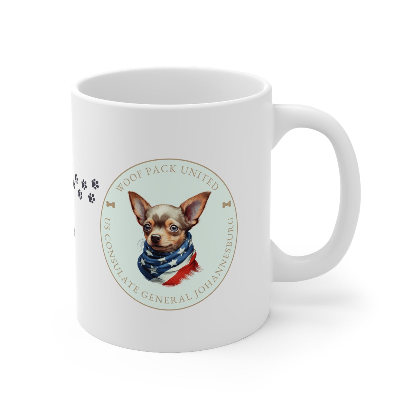 Woof Pack, Chihuahua Mug: Johannesburg