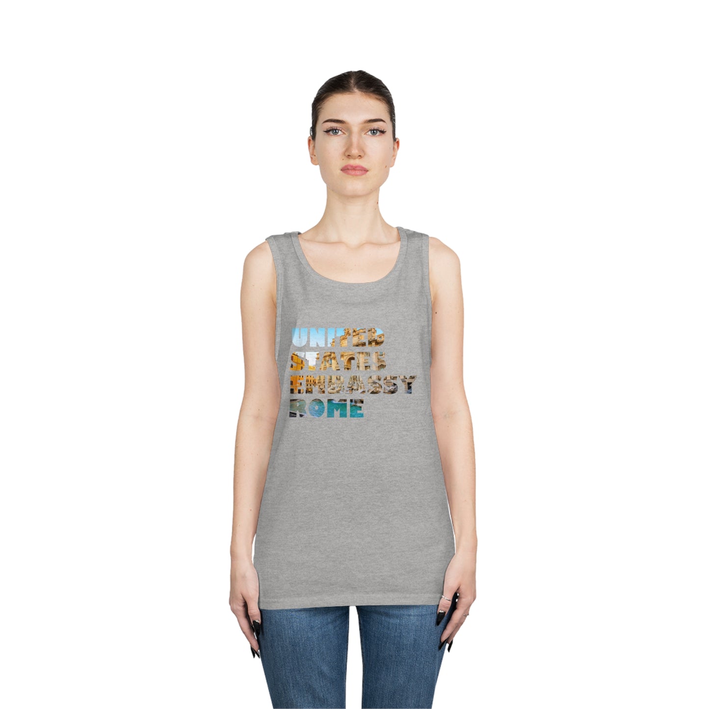 Read the Lines Tank Top: Rome