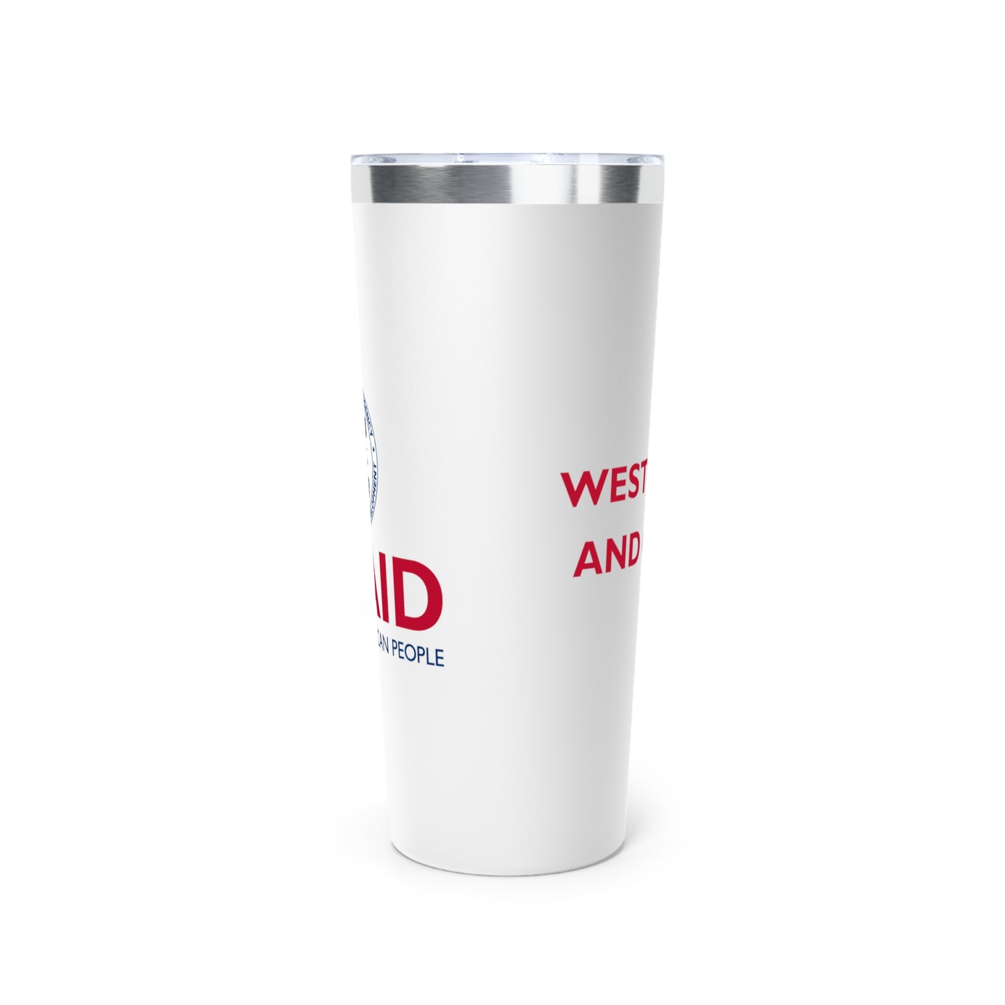 Copper Vacuum Insulated Tumbler, 22oz: USAID West Bank and Gaza