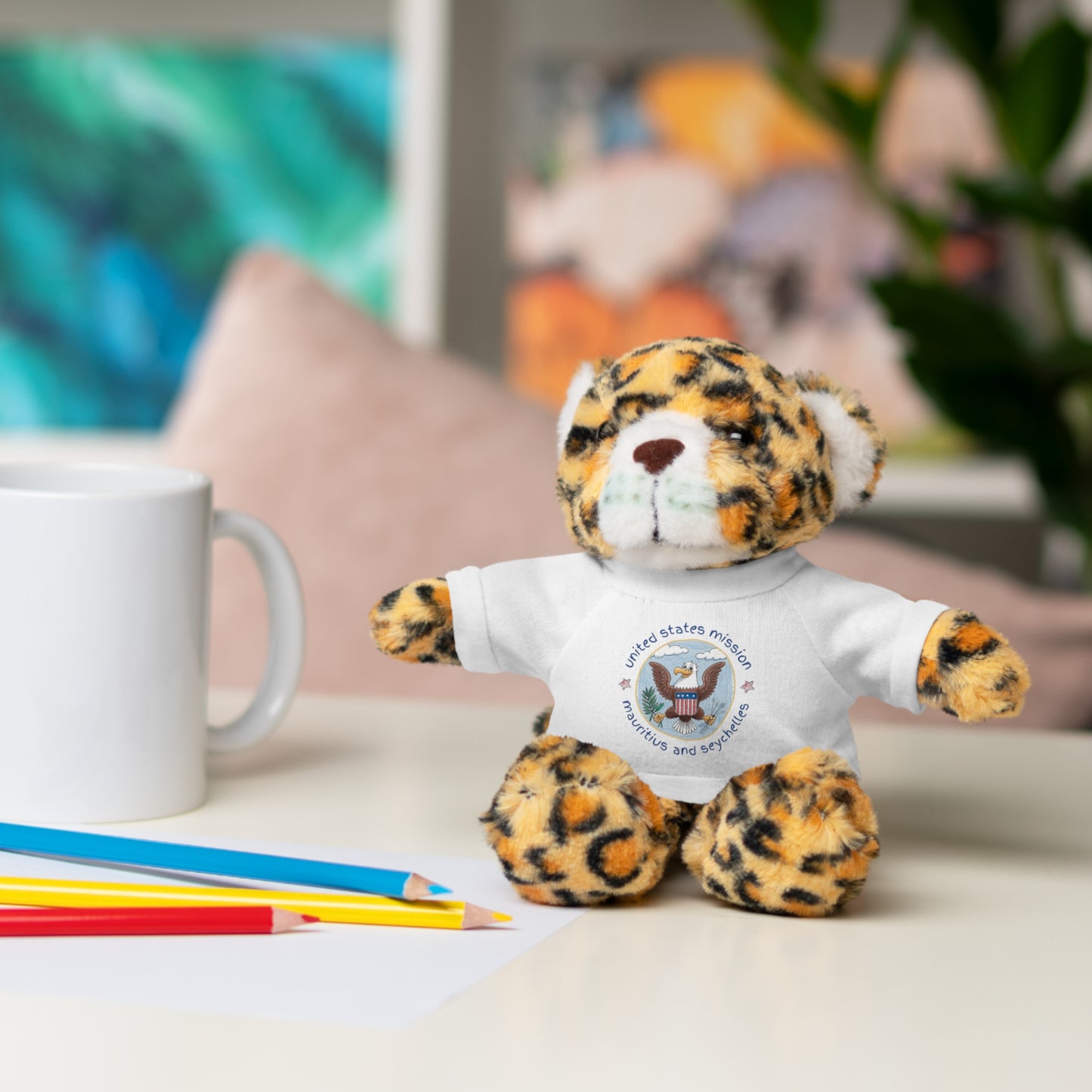Cutest Ever Stuffed Animal With Post Tee: Mauritius and Seychelles