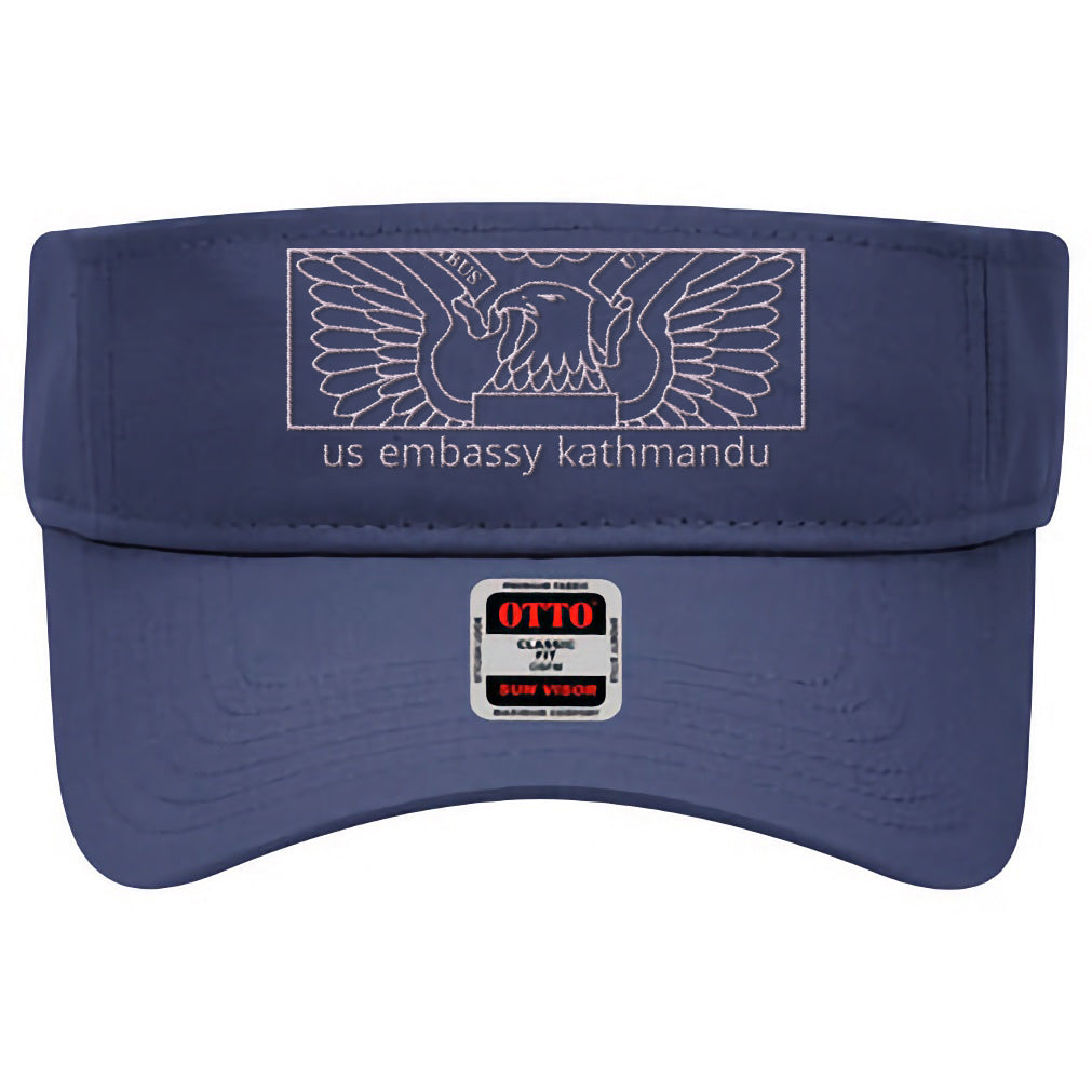 Modern Embroidered Visor: Kathmandu