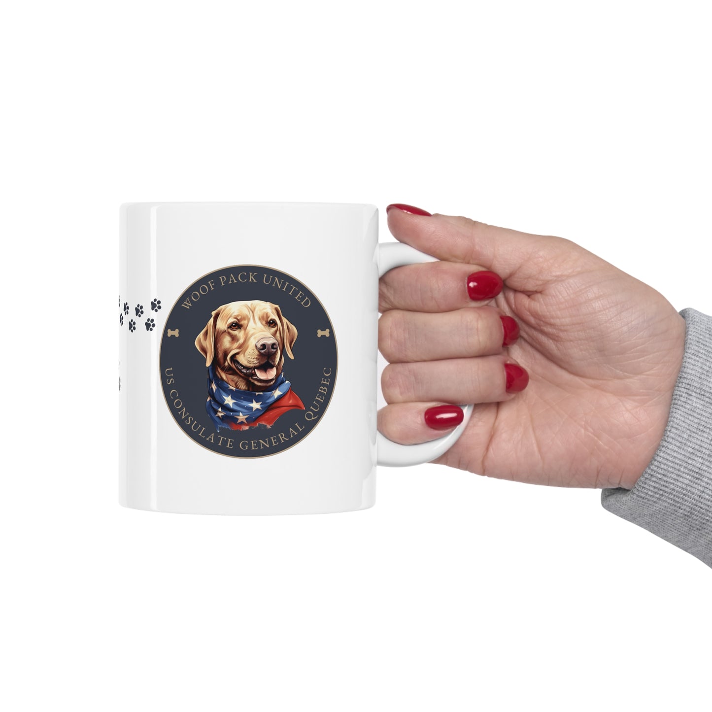 Woof Pack, Retriever Mug: Quebec