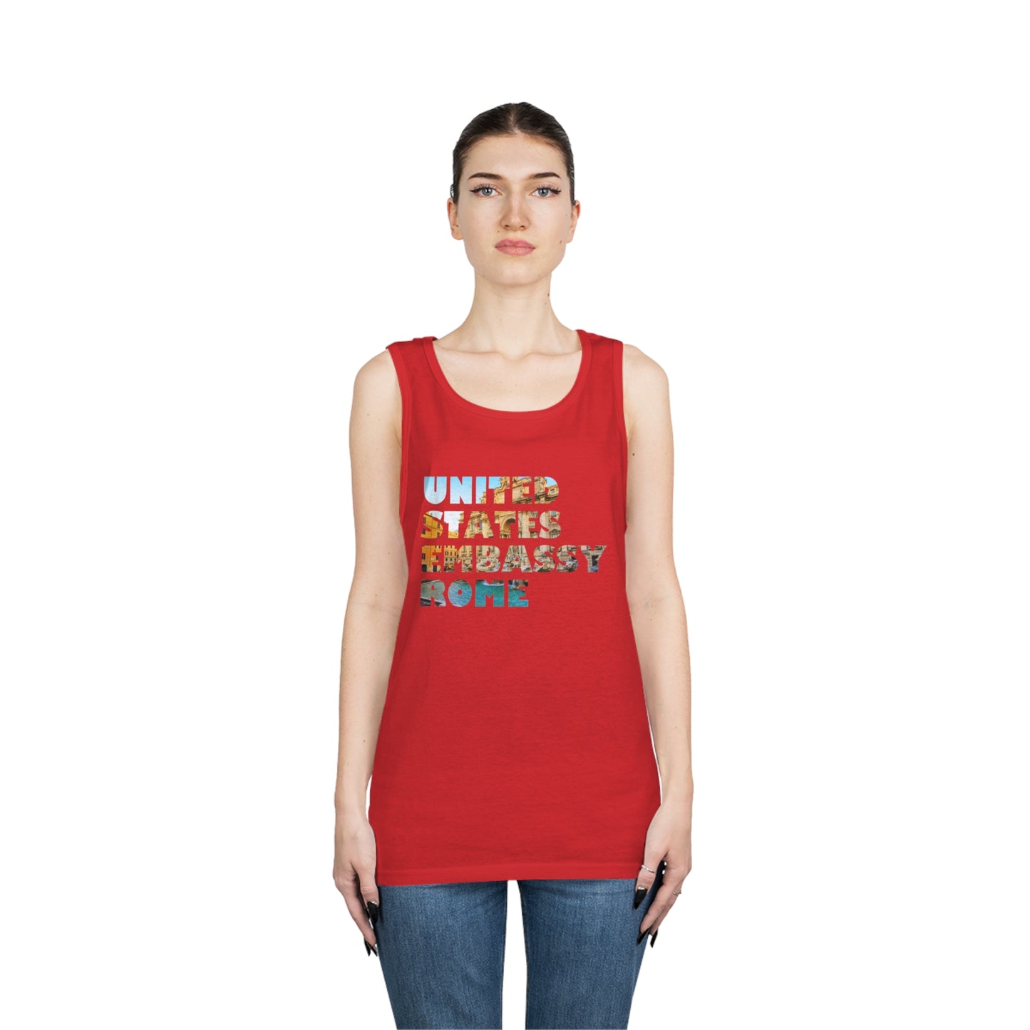 Read the Lines Tank Top: Rome