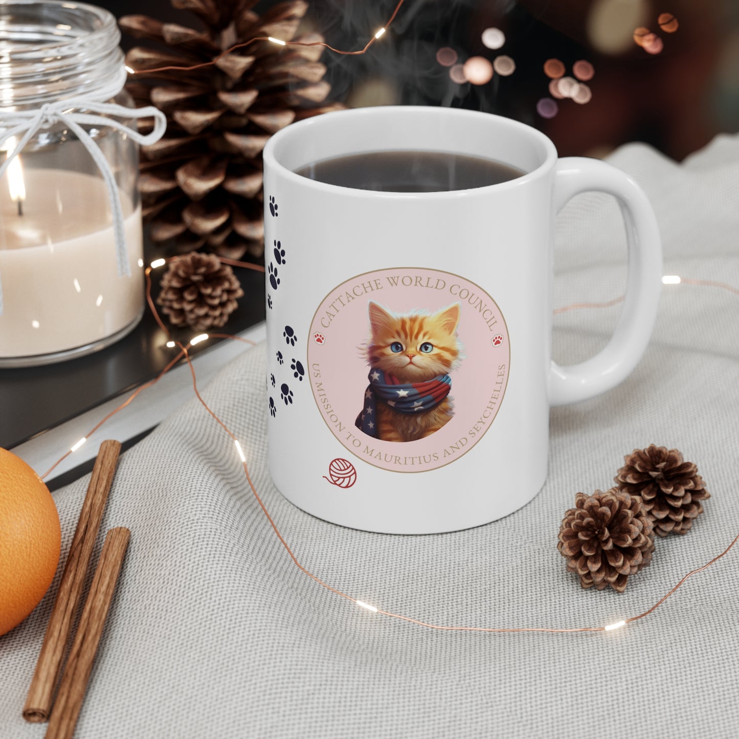 Cattache Mug, Street Cat: Mauritius and Seychelles