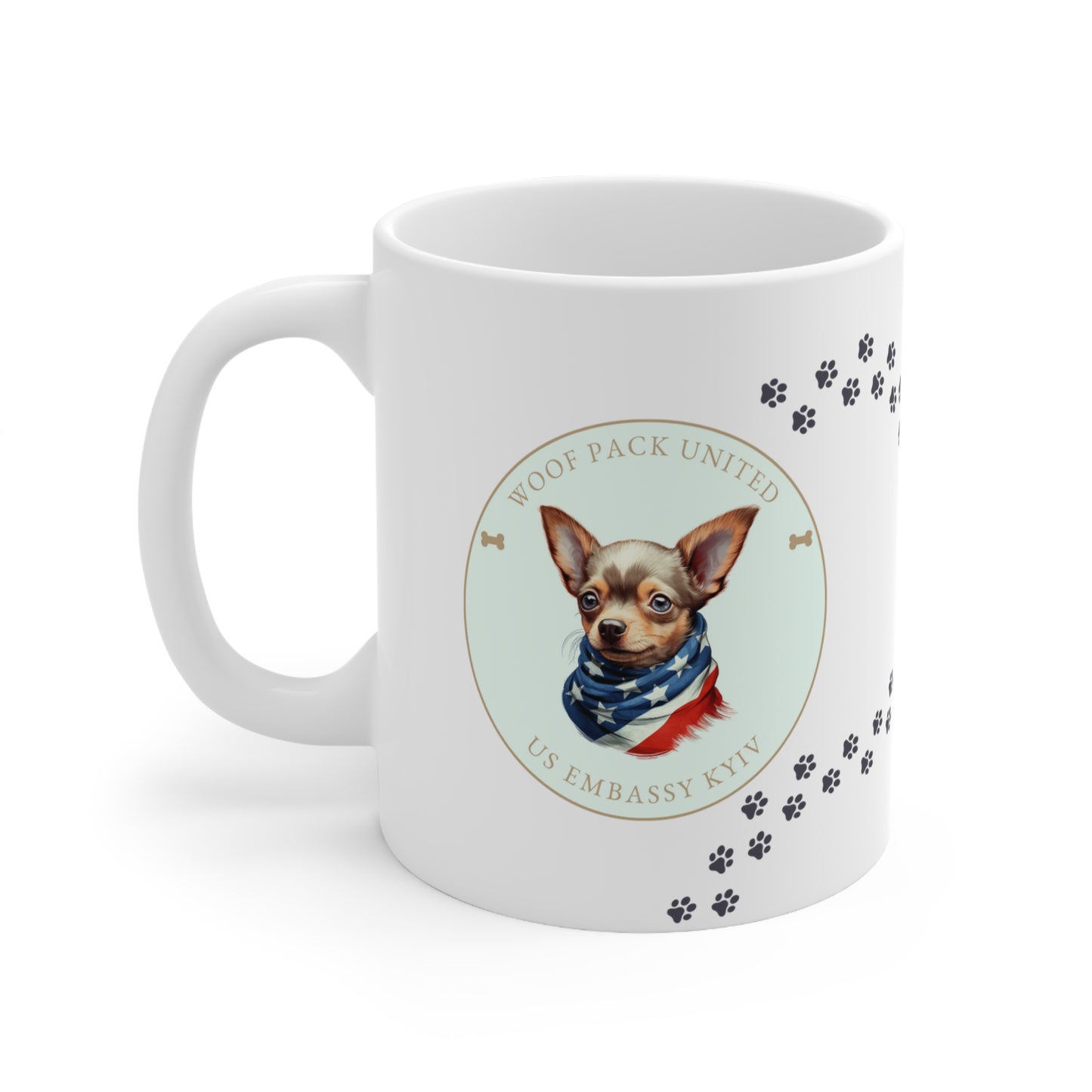 Woof Pack, Chihuahua Mug: Kyiv