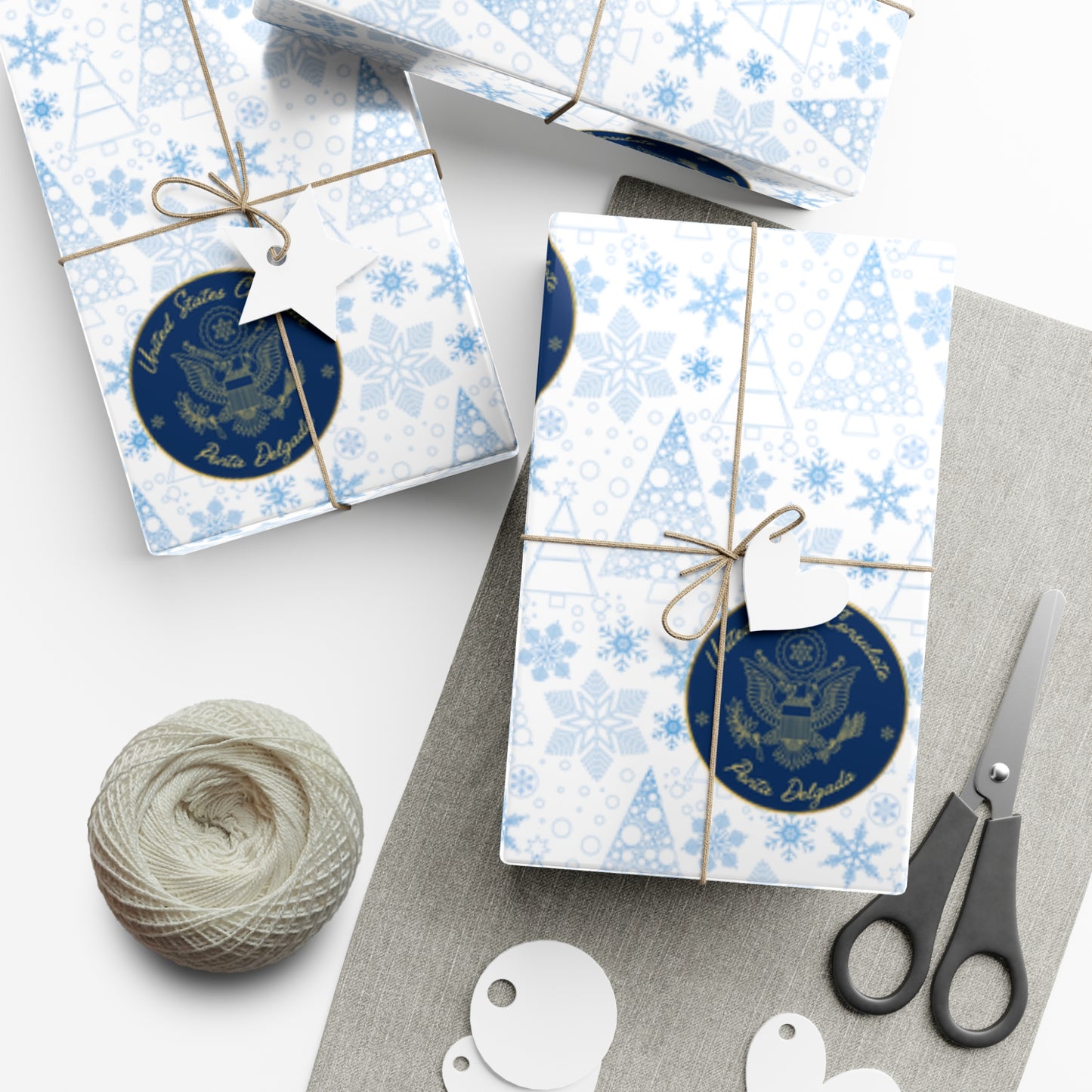 Holiday Gift Wrapping Paper: Ponta Delgada