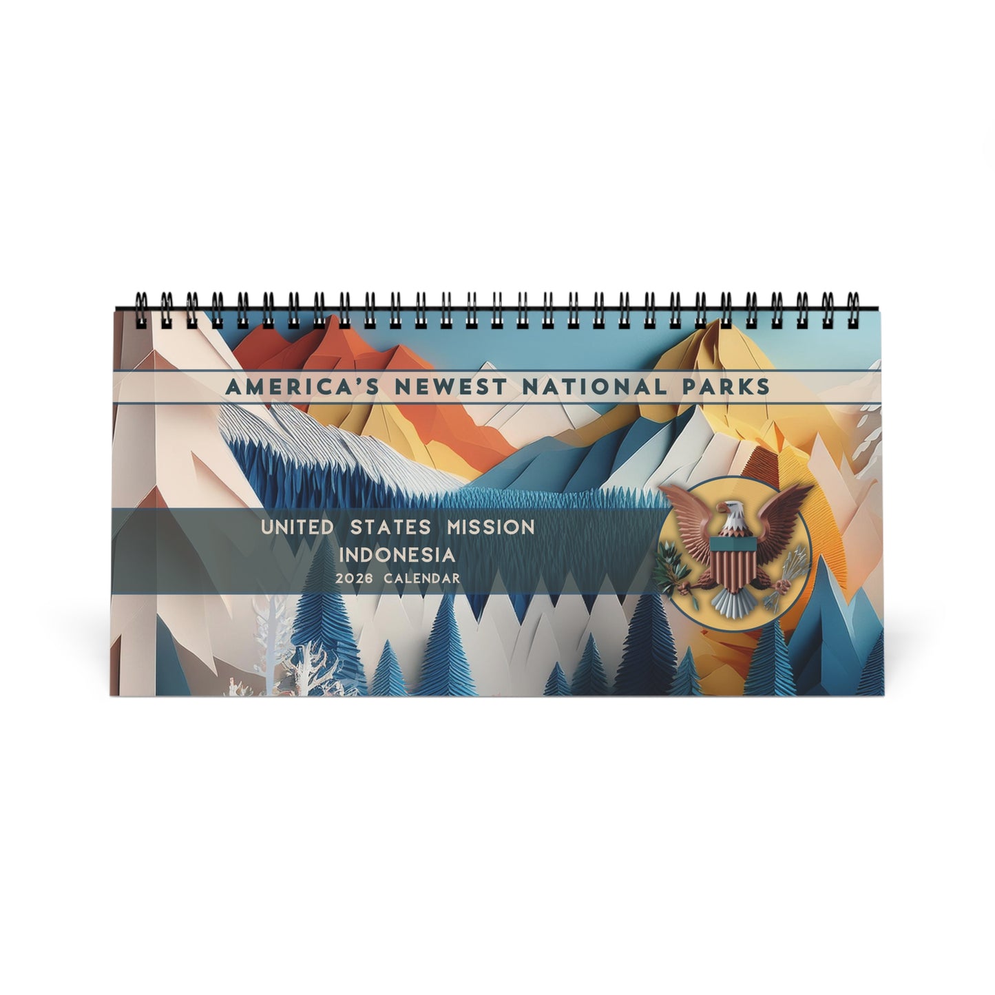Inspired by Nature | USA's Newest National Parks 2026 Desk Calendar: Indonesia