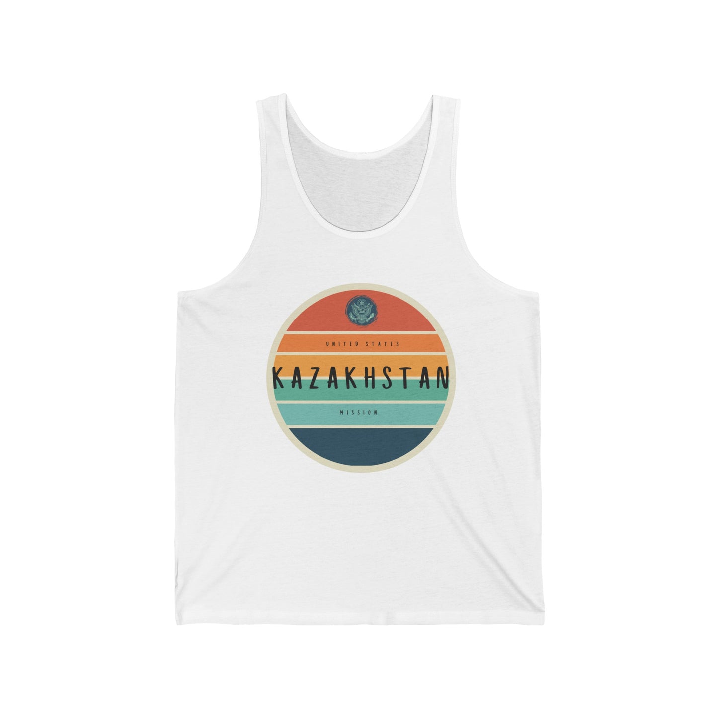 Setting Sun Tank Top: Kazakhstan