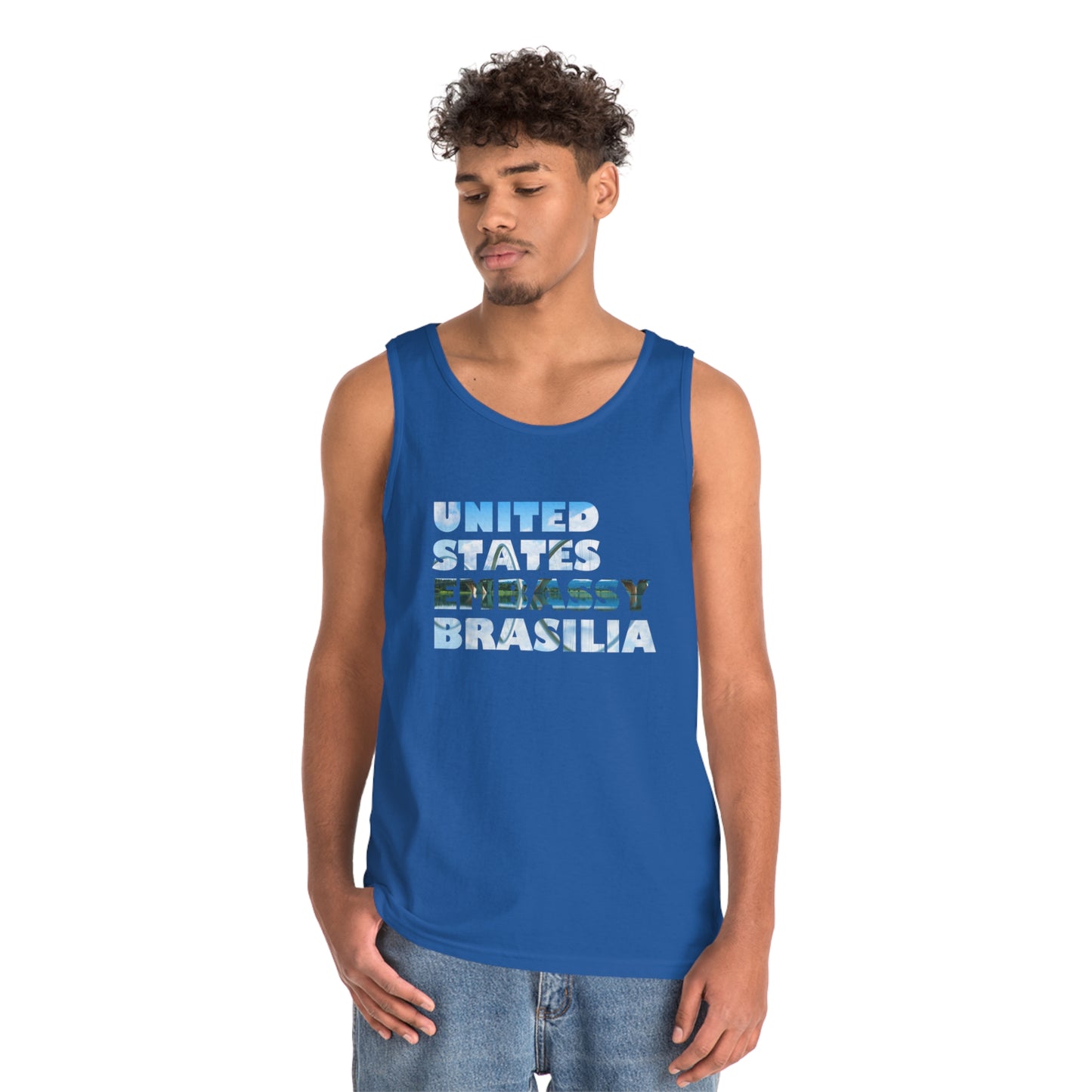 Read the Lines Tank Top: Brasilia
