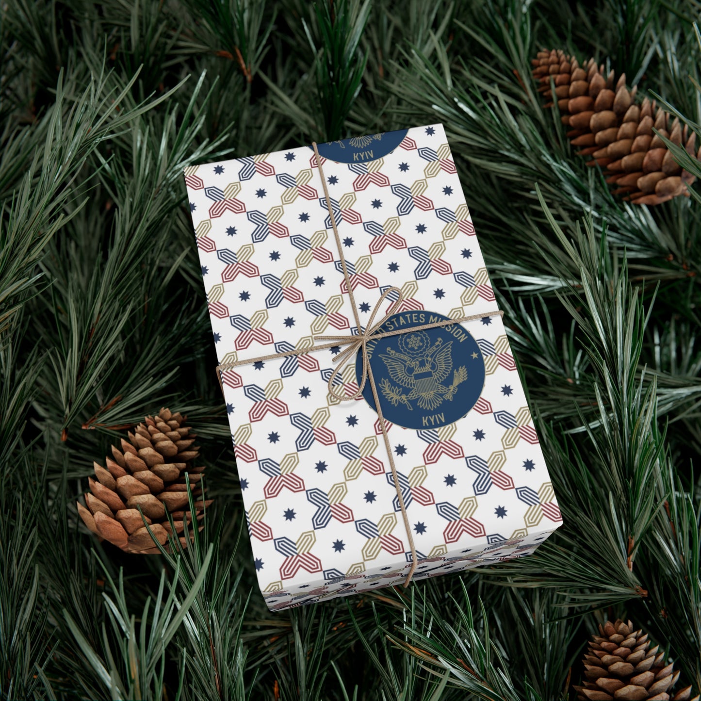 Geometric Gift Wrap Paper: Kyiv