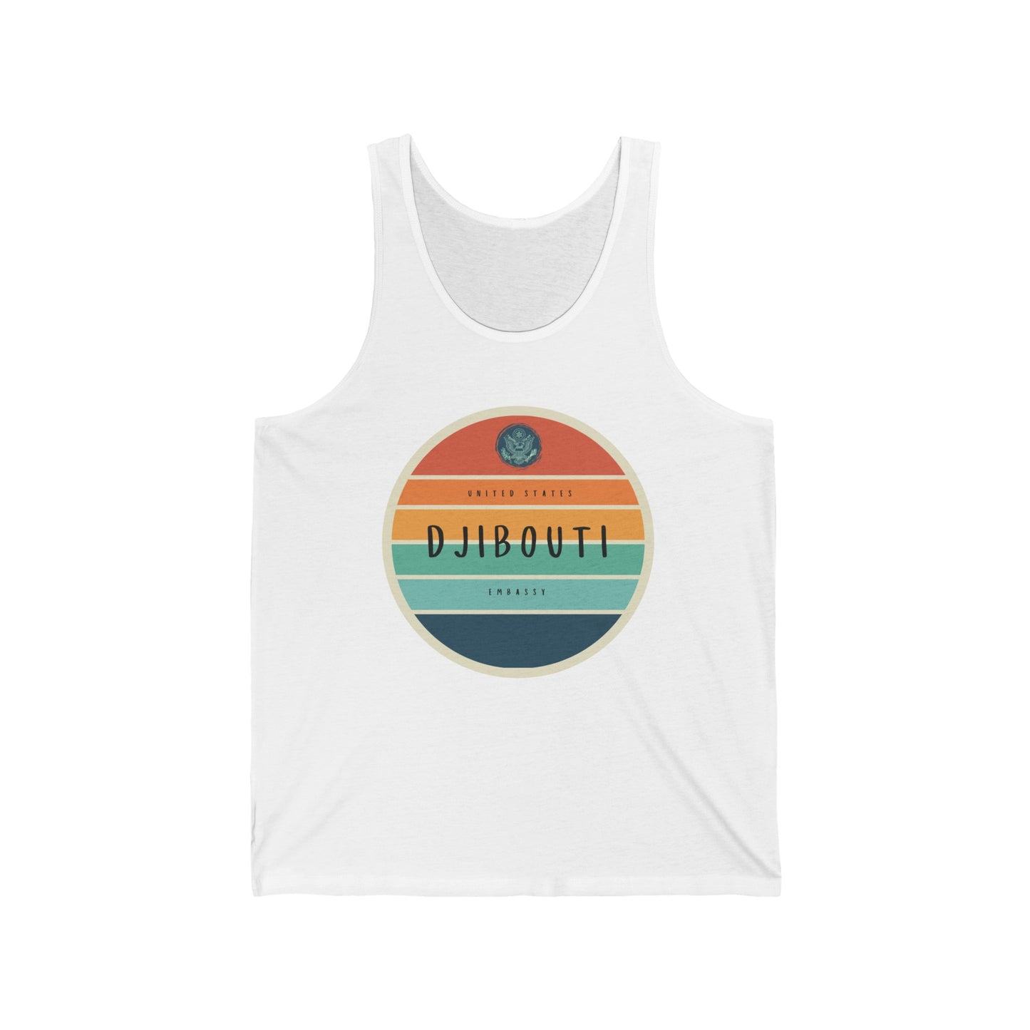 Setting Sun Tank Top: Djibouti