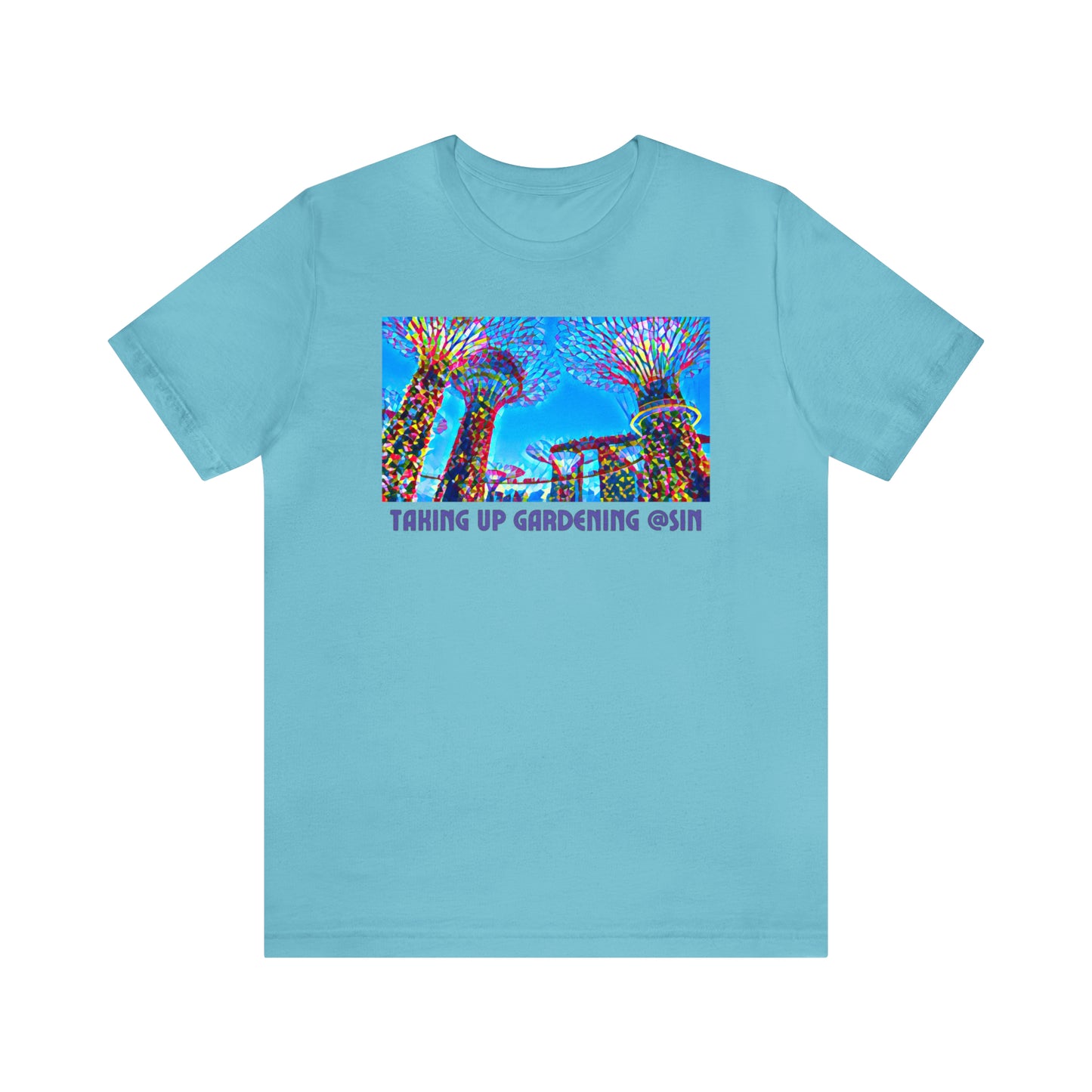 Comfy Short Sleeve Fun T-Shirt: Singapore