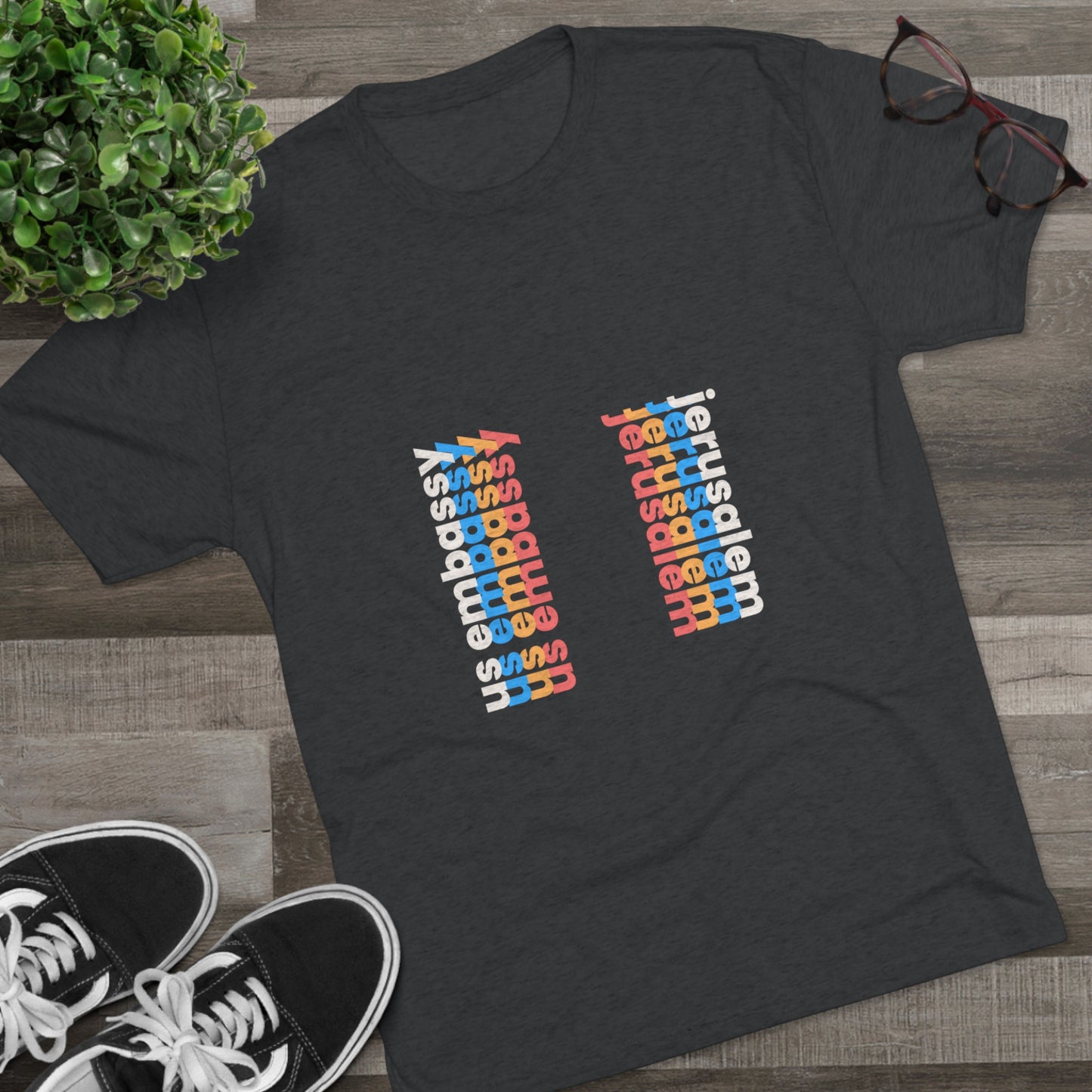 Retro Verso T-Shirt: Jerusalem