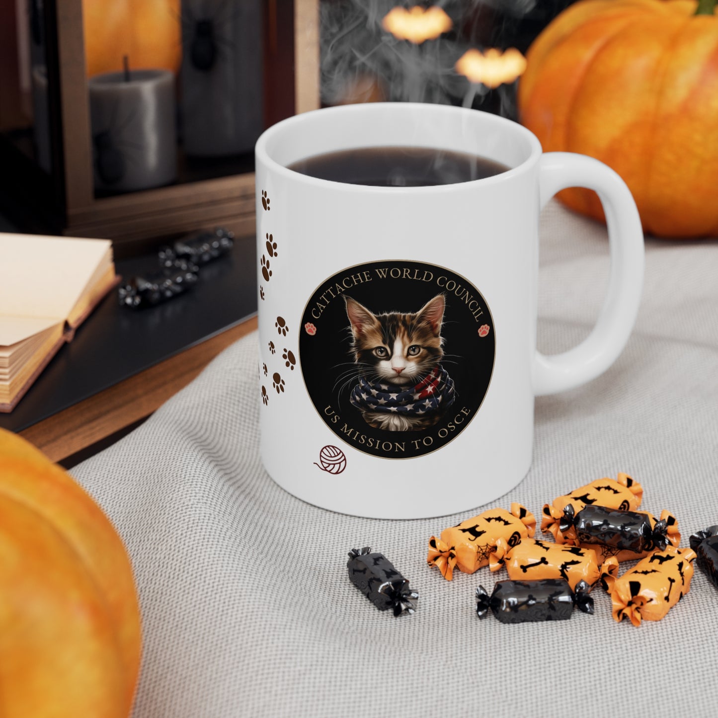 Cattache Mug, Calico: OSCE