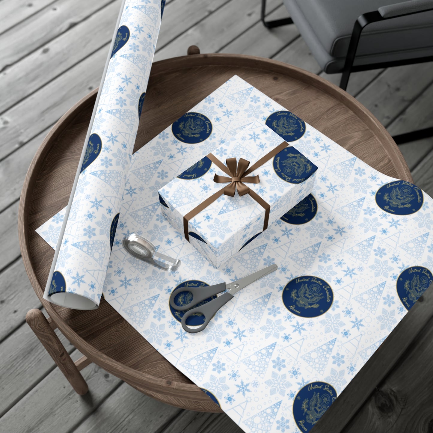 Holiday Gift Wrapping Paper: Rennes