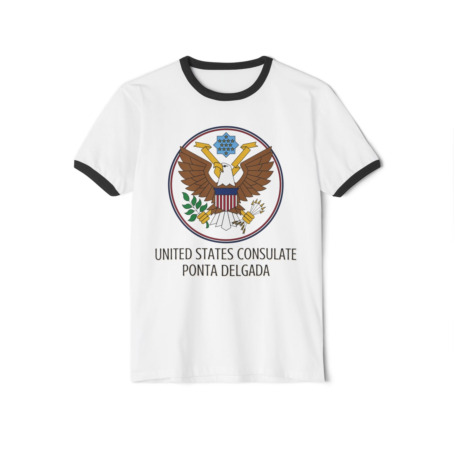 Art Deco Ringer T-Shirt: Ponta Delgada
