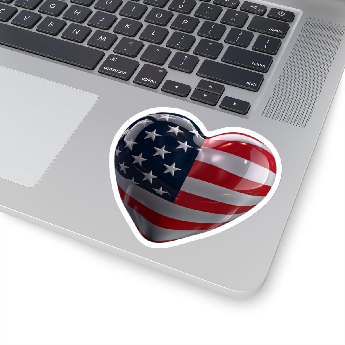 Kiss-Cut, Patriotic Heart Sticker: Global