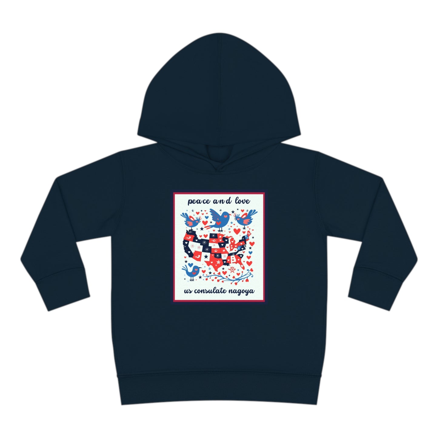 Toddler Peace and Love Fleece Hoodie: Nagoya