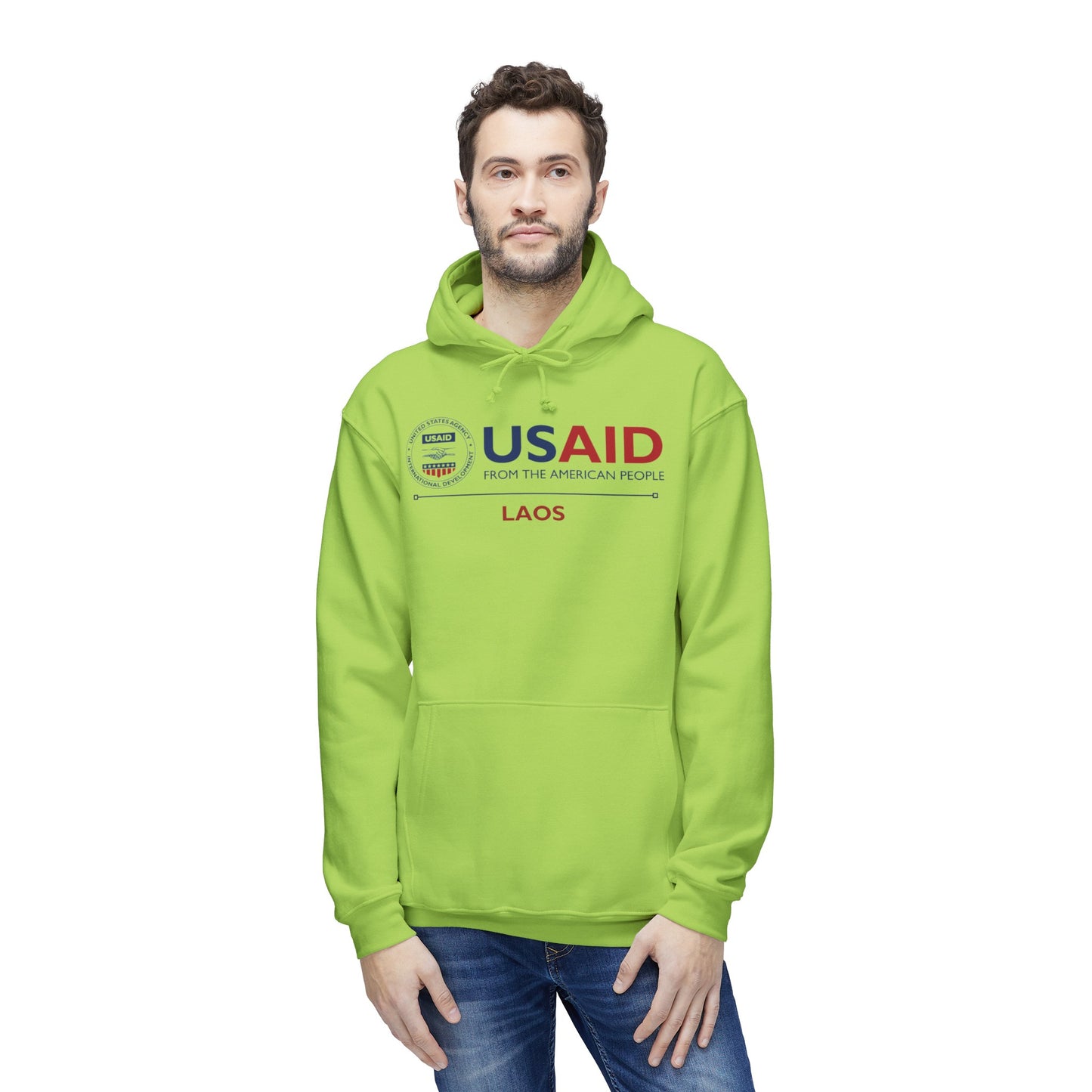 Made in the USA Hoodie, USAID: Laos