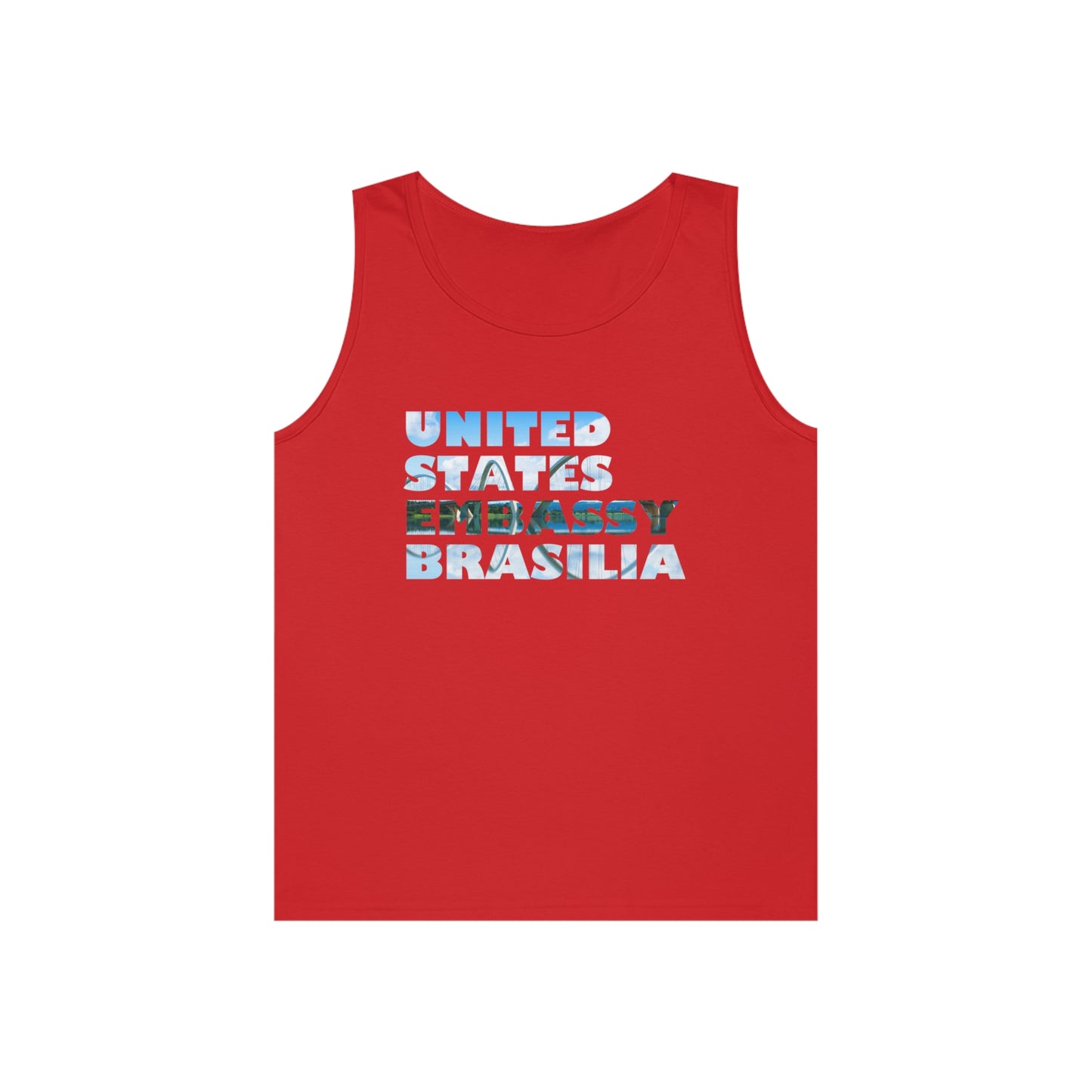 Read the Lines Tank Top: Brasilia