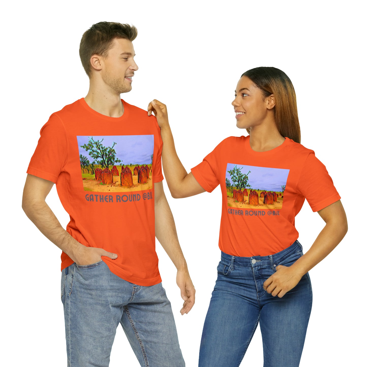 Comfy Short Sleeve Fun T-Shirt: Banjul