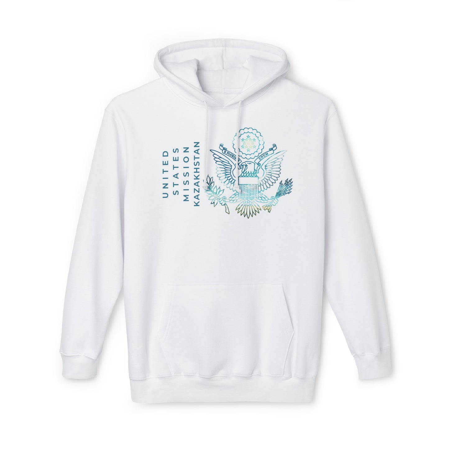 Modern, Made in the USA Hoodie: Kazakhstan