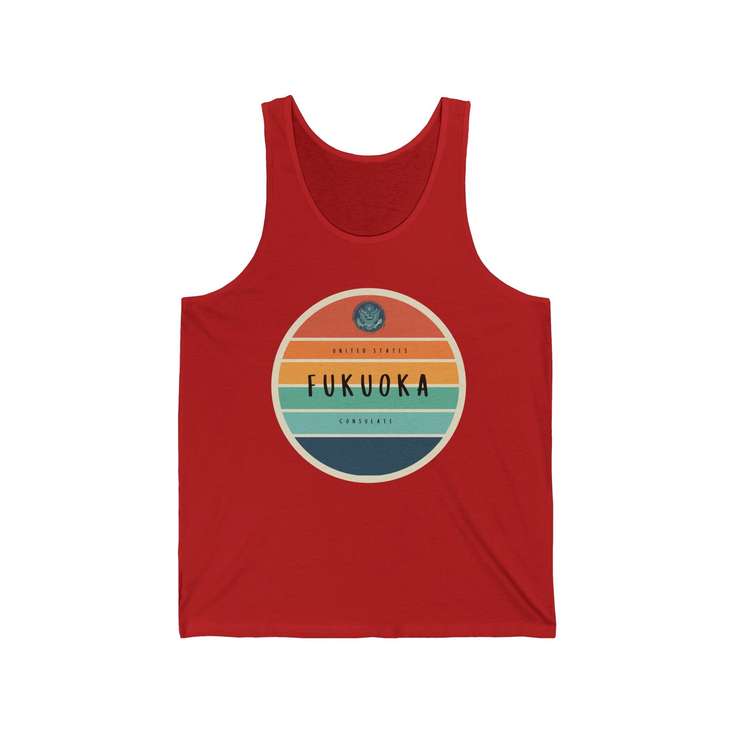 Setting Sun Tank Top: Fukuoka