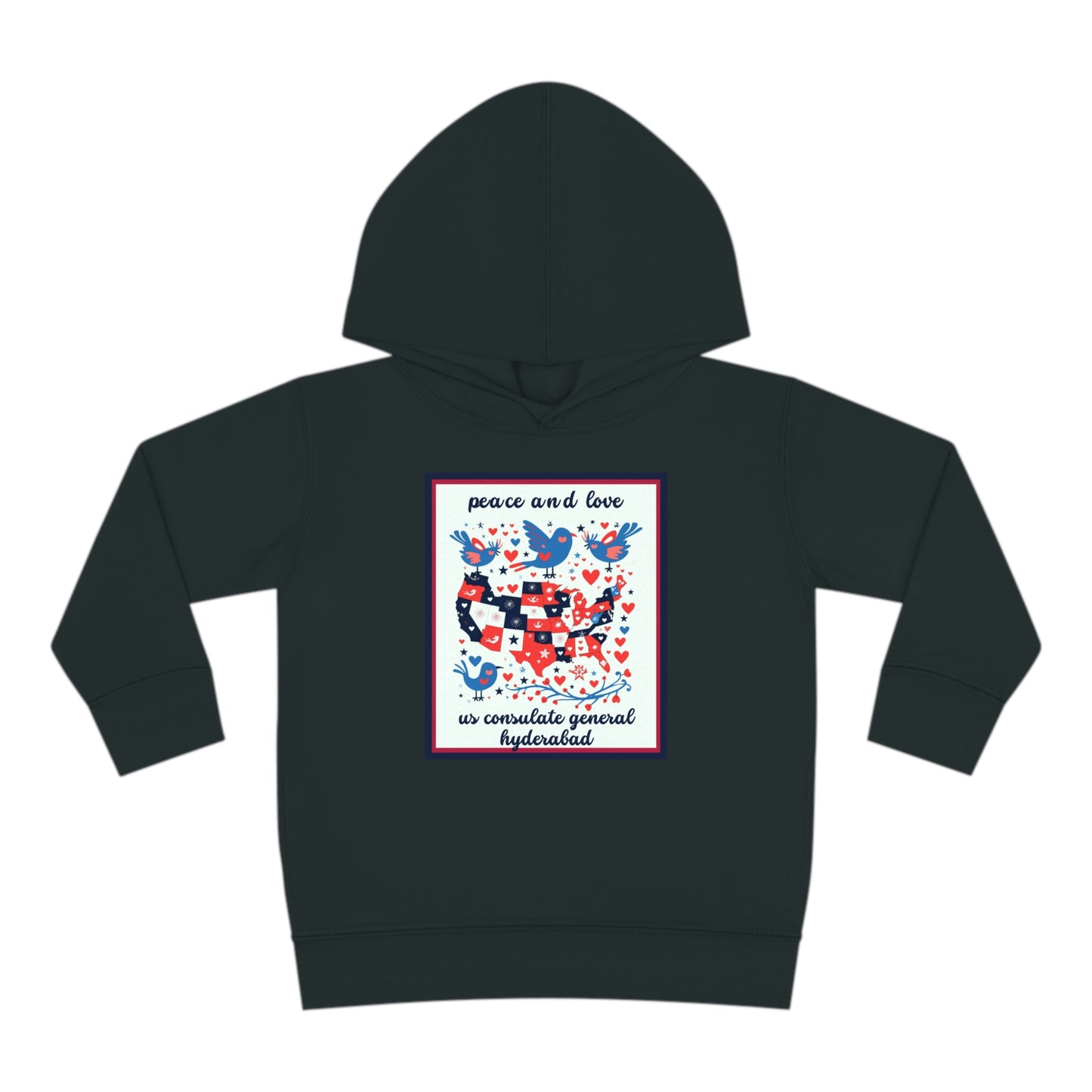 Toddler Peace and Love Fleece Hoodie: Hyderabad