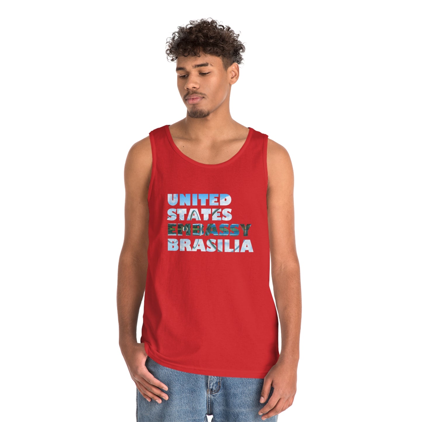 Read the Lines Tank Top: Brasilia