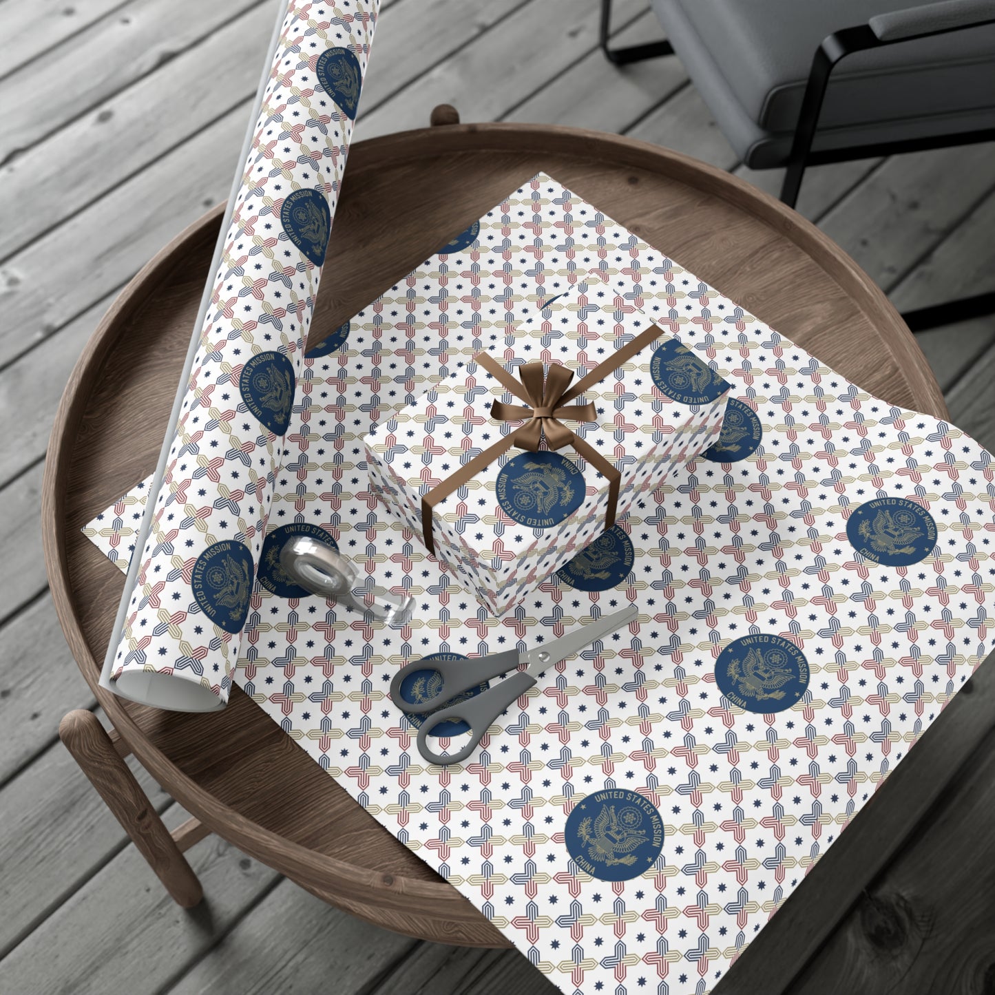Geometric Gift Wrap Paper: China