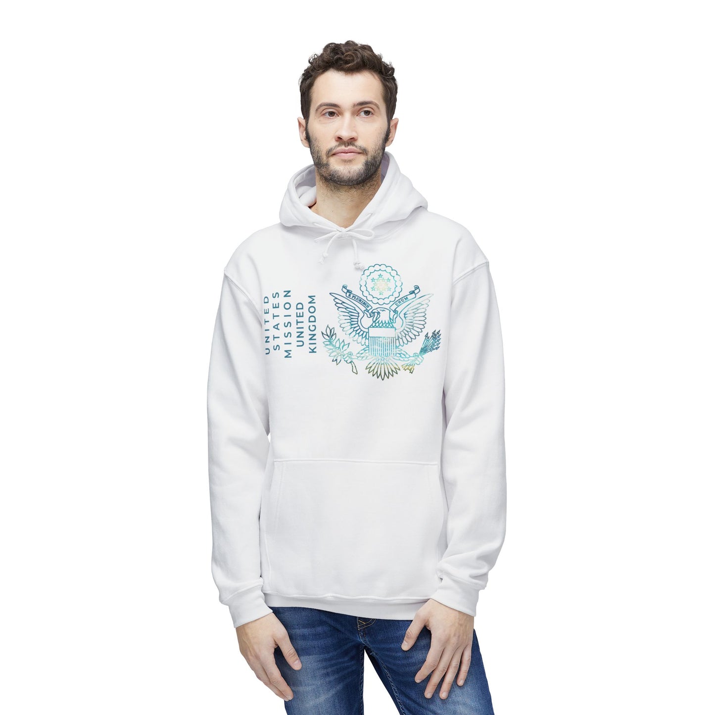 Modern, Made in the USA Hoodie: United Kingdom
