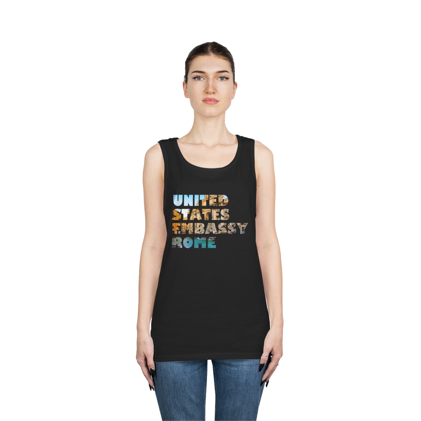 Read the Lines Tank Top: Rome