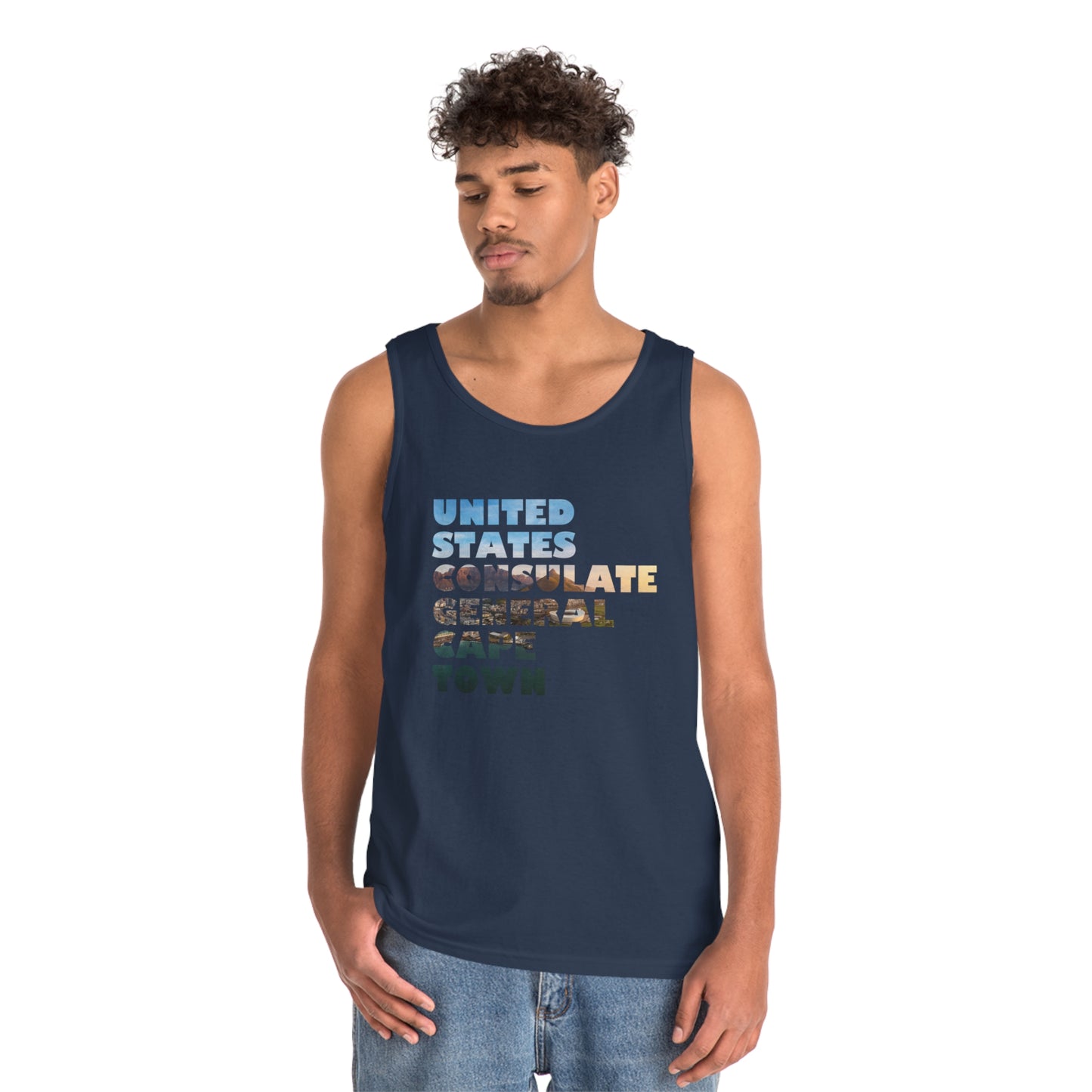 Read the Lines Tank Top: Cape Town