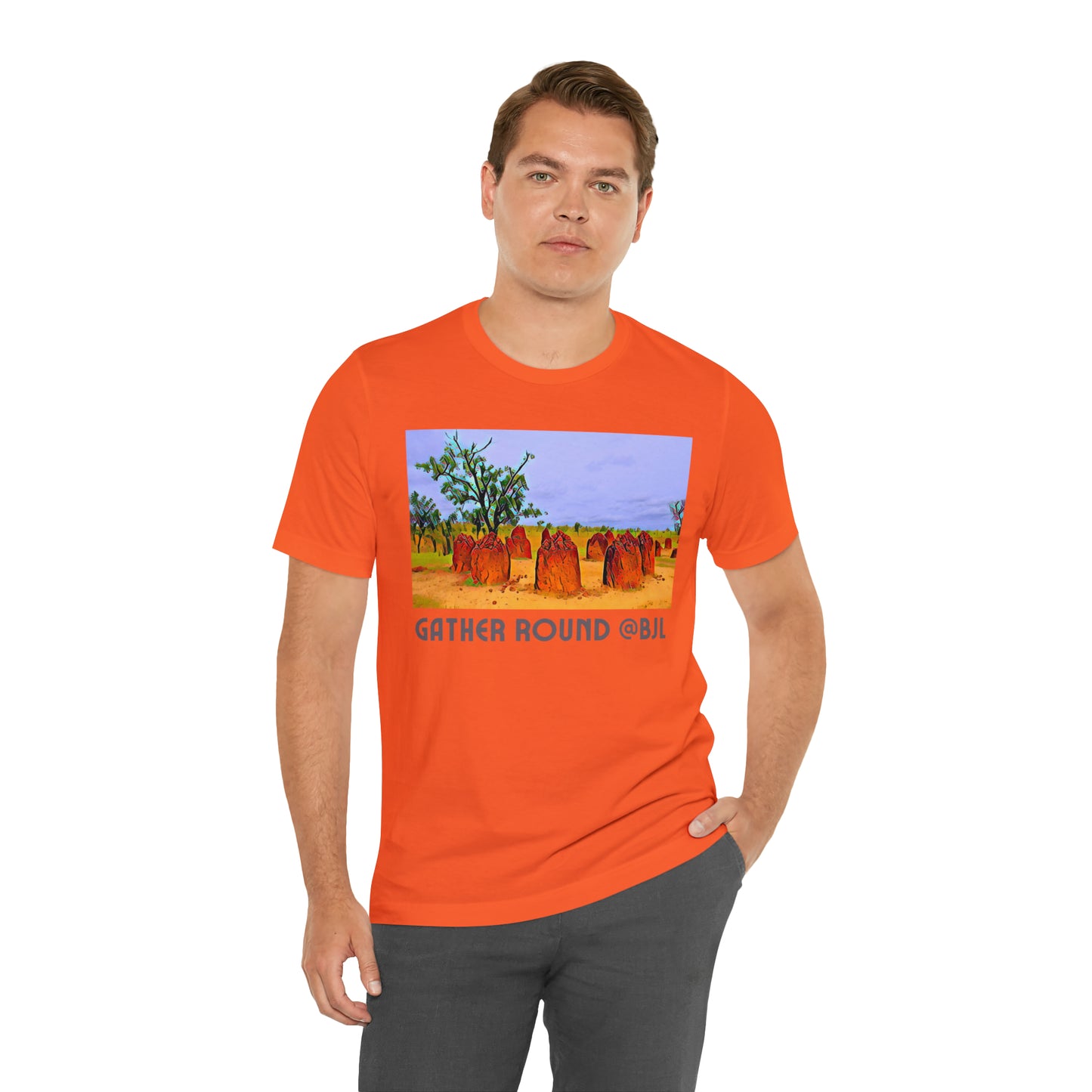 Comfy Short Sleeve Fun T-Shirt: Banjul