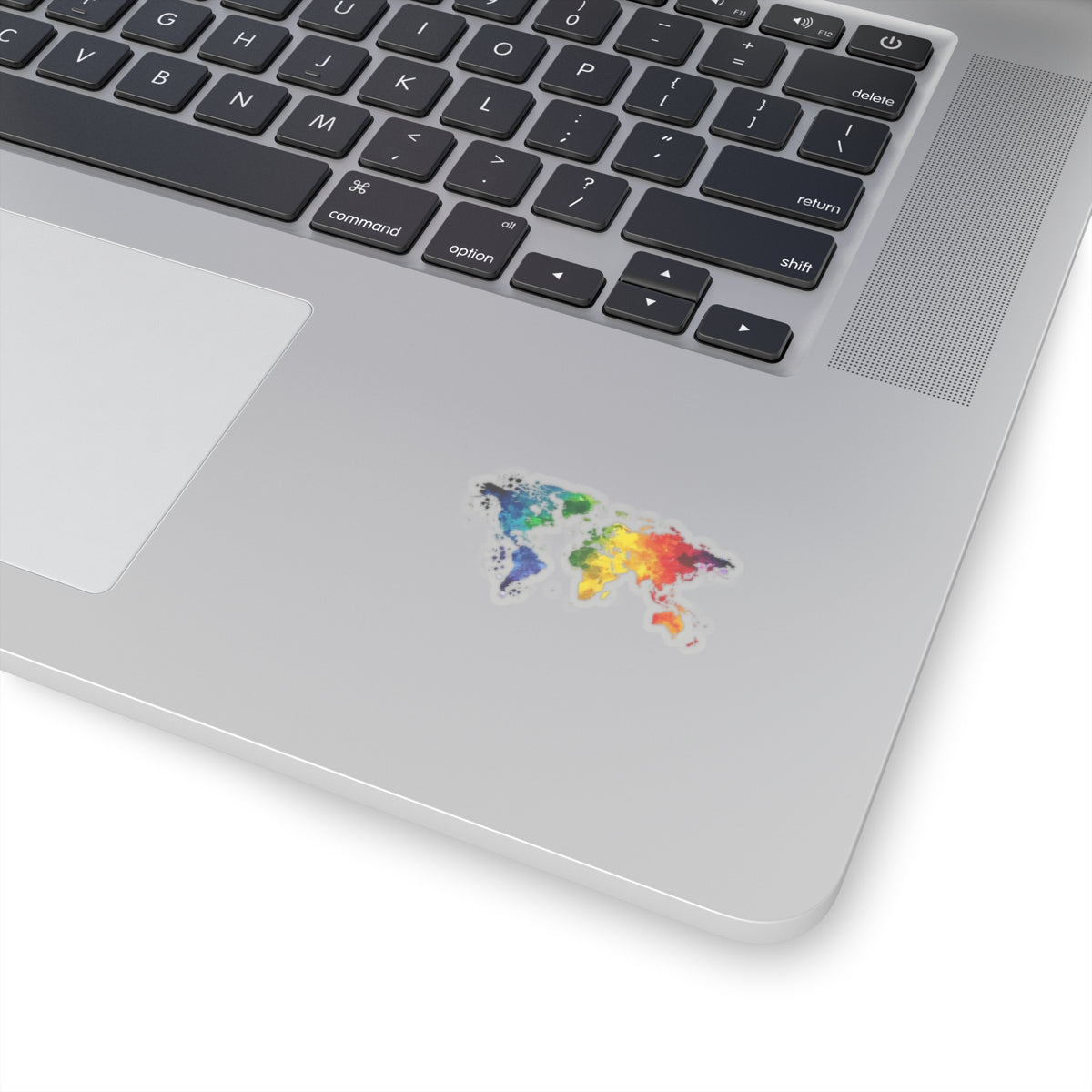 Kiss-Cut, Rainbow Planet Heart Sticker: Global