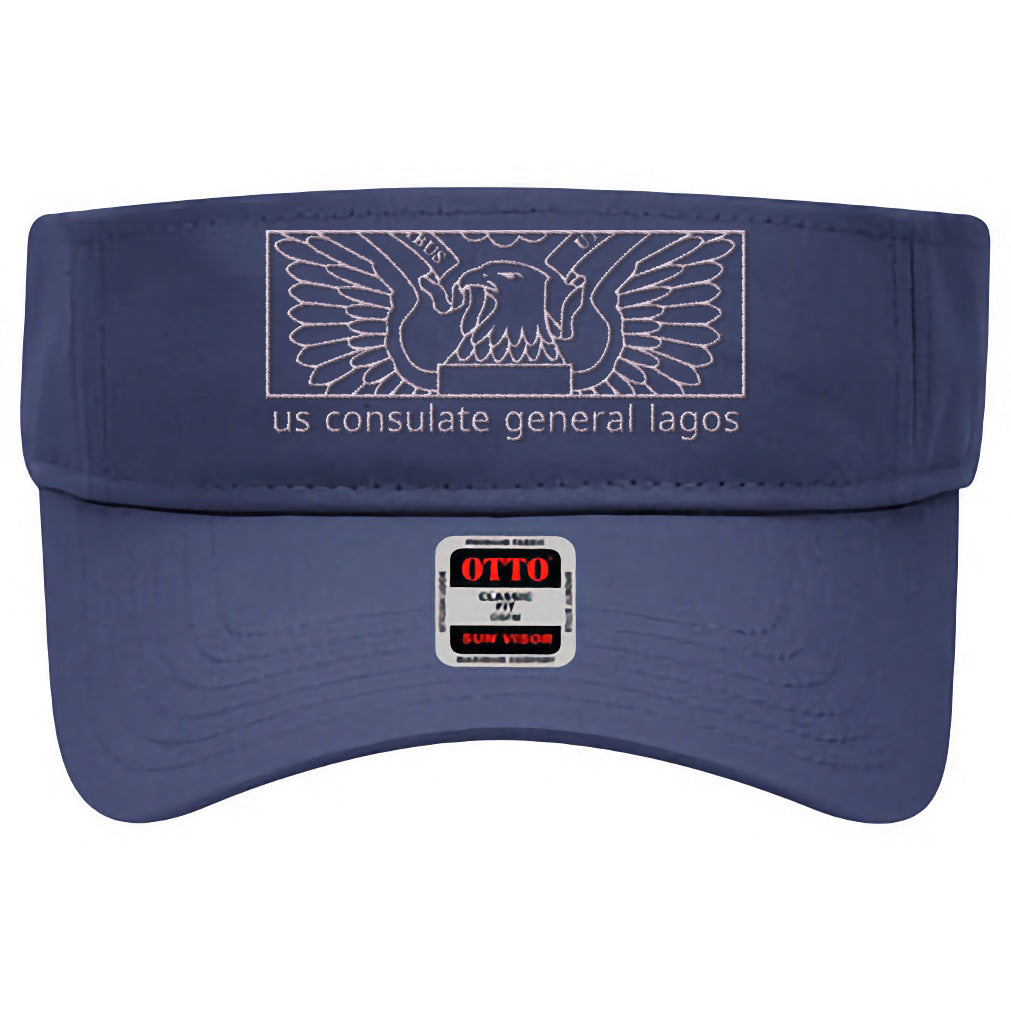 Modern Embroidered Visor: Lagos