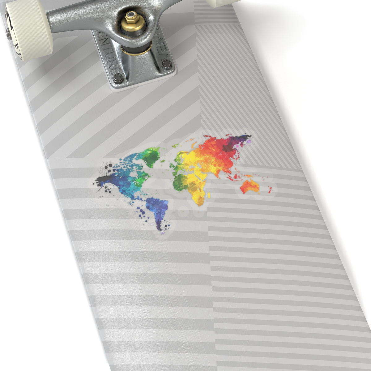 Kiss-Cut, Rainbow Planet Heart Sticker: Global