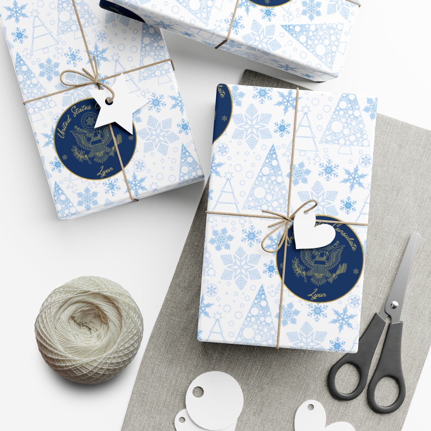 Holiday Gift Wrapping Paper: Lyon