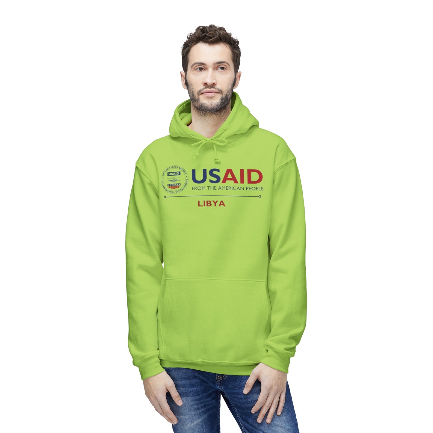 Made in the USA Hoodie, USAID: Libya