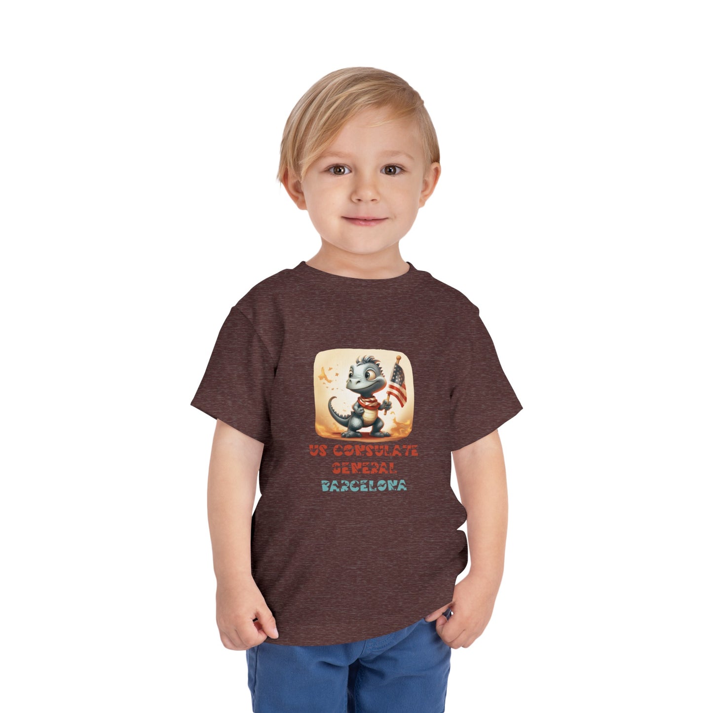 Kid's Dinosaur T-Shirt: Barcelona