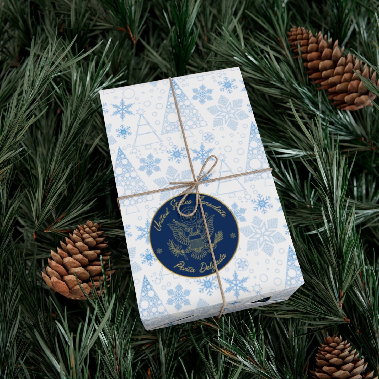 Holiday Gift Wrapping Paper: Ponta Delgada