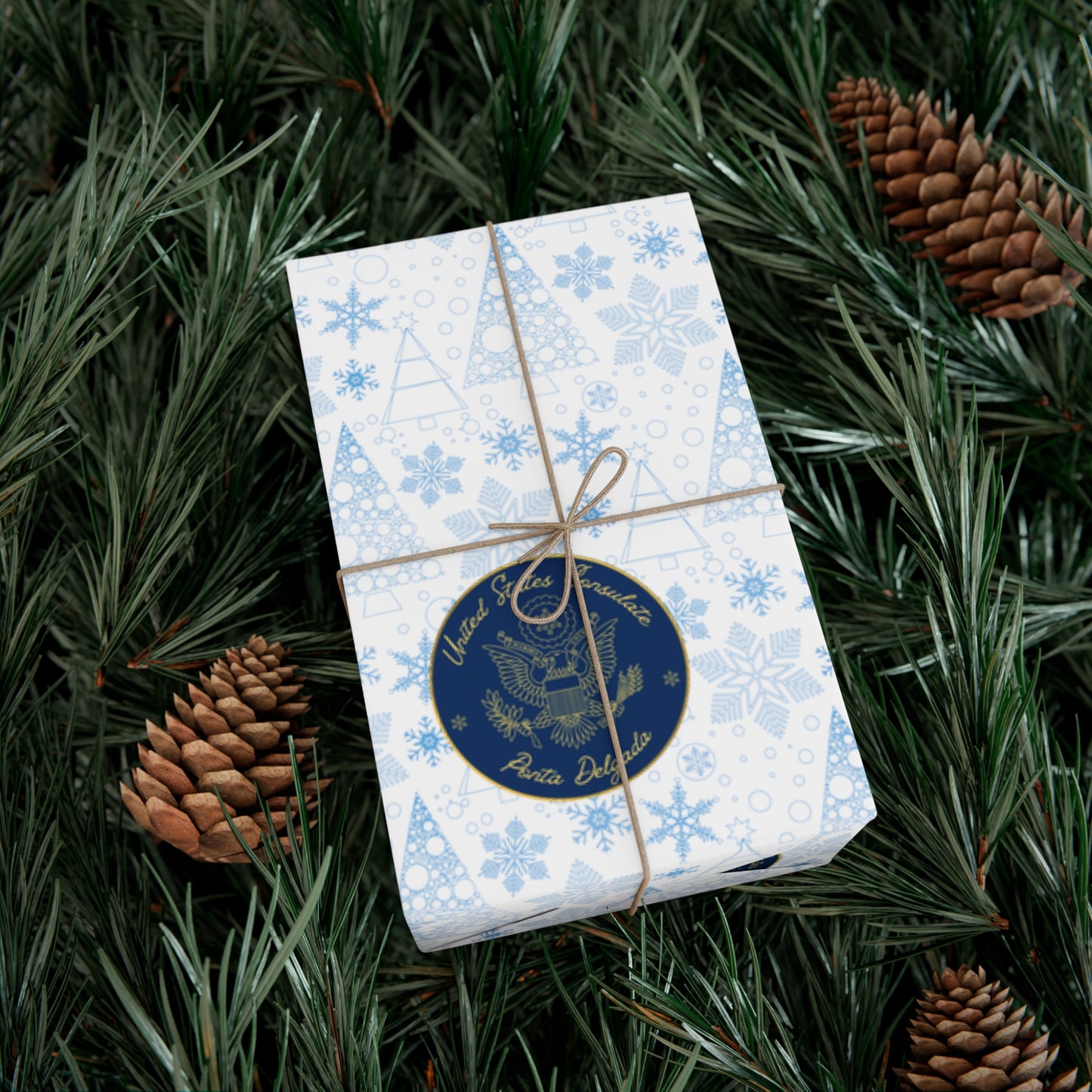 Holiday Gift Wrapping Paper: Ponta Delgada